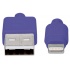 Manhattan Cable de Carga iLynk Certificado MFi Lightning Macho - USB A Macho, 1 Metro, Púrpura, para iPod/iPhone/iPad  3