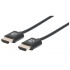 Manhattan Cable Ultradelgado HDMI Macho - HDMI Macho, 4K, 60Hz, 50cm, Negro  1