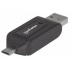 Manhattan Lector de Memoria 406215, MicroSD, USB/Micro-USB, 480 Mbit/s, Negro  1