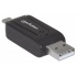 Manhattan Lector de Memoria 406215, MicroSD, USB/Micro-USB, 480 Mbit/s, Negro  5