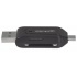 Manhattan Lector de Memoria 406215, MicroSD, USB/Micro-USB, 480 Mbit/s, Negro  6
