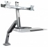 Manhattan Soporte de Escritorio para 2 Monitores 13" - 27", hasta 8Kg, Plata  2