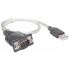 Manhattan Cable Serial USB A Macho - DB9, 45cm, Negro  2