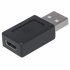 Manhattan Adaptador USB C 2.0 Hembra - USB A Macho, Negro - Imagen adicional 3