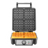 MasterChef Waflera MK-WM-4, 4 Porciones, Negro/Plata