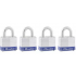 Master Lock Candado de Gancho 3008D de Latón, 40mm, 4 Piezas  1