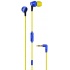 Maxell Audífonos Intrauriculares con Micrófono Fusion, Alámbrico, 3.5mm, Azul/Amarillo  1