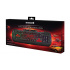 Teclado Gamer Maxell Samurai RGB, Alámbrico, Negro/Rojo (Inglés)
