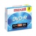 Maxell Discos Virgenes para DVD 638002, DVD-R, 16x, 4.7GB, 5 Piezas  1