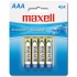 Maxell Pilas AAA, 1.5V, 4 Piezas  1