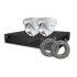 Meriva Technology Kit de Vigilancia MKIP2MP-2T-4P de 2 Cámaras IP Torreta con Grabadora de 4 Canales