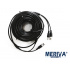 Meriva Technology Cable de Video Siamés Pre-Ponchado, BNC, 30 Metros, Negro