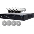 Meriva Technology Kit de Vigilancia NVR-106KIT de 4 Cámaras y 4 Canales, con Grabadora  1
