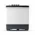 Midea Lavadora de Carga Superior MT100W170/W, 17kg Lavado, Blanco