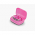 Misik Audífonos Intrauriculares con Micrófono MH609, Inalámbrico, Bluetooth, USB-C, Rosa  2
