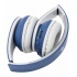 Misik Audífonos MH624, Bluetooth, Inalámbrico, Azul/Blanco  2