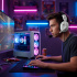 Mitzu Audífonos Gamer con Micrófono BASH-4204WH, Alámbrico, 3.5mm, para No disponible, Blanco - Imagen adicional 3
