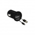 Mobifree Cargador para Auto con Cable USB 2.0 MB-01066, USB, Negro