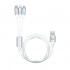 Mobifree Cable USB-A Macho - USB-C/Micro USB/Lightning Macho, 1.2 Metros, Blanco  2