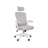 Modamob Silla MC028, Respaldo de malla, Gris/Blanco - Imagen adicional 1