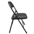 Modamob Silla Plegable VC188-1, Respaldo acolchado, Negro - Imagen adicional 1