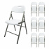Modamob Silla Plegable ZL-D52-6-80, Respaldo duro, Blanco  1