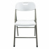 Modamob Silla Plegable ZL-D52-6-80, Respaldo duro, Blanco  3