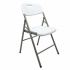 Modamob Silla Plegable ZL-D52-6-80, Respaldo duro, Blanco  4