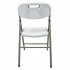 Modamob Silla Plegable ZL-D52-6-80, Respaldo duro, Blanco  6