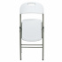 Modamob Silla Plegable ZL-D52-6-80, Respaldo duro, Blanco  7