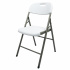 Modamob Silla Plegable ZL-D52-6-80, Respaldo duro, Blanco  2