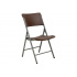 Modamob Silla Plegable ZL-D55RA-BROWN, Respaldo duro, Café