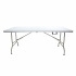 Modamob Mesa Plegable ZL-Z180-2-80-MP, 180cm x 76cm, Blanco  2