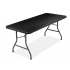 Modamob Mesa Plegable ZL-Z180-2-WD-Black, 180cm x 76cm, Negro