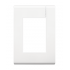 Modus Pro Placa para Pared E5N3PTL, 3 Puertos, 1 Pieza, Blanco