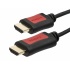 Monoprice Cable HDMI Macho - HDMI Macho, 4.5 Metros, Negro/Rojo