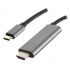 Motorola Cable HDMI Macho - USB-C Macho, 1 Metro, Negro  1