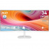 Monitor Curvo MSI PRO MP341CQW E12 LED VA 34", 3440x1440 Ultra Wide Quad HD, FreeSync, 120Hz, HDMI/DisplayPort, Bocinas Integradas, Blanco