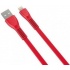 Naceb Cable de Carga Lightning Macho - USB A Macho, 1 Metro, Rojo, para iPhone/iPad  1
