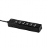 Naceb Hub USB Macho - 7 Puertos USB Hembra, 480Mbit/s, Negro  2