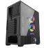 Gabinete Naceb NA-0658LCD, Midi-Tower, ATX/Micro-ATX/Mini-ITX, USB 2.0/3.0, sin Fuente, 3 Ventiladores Instalados, Negro
