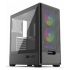 Gabinete Naceb STELLA, Midi-Tower, ATX/Micro-ATX/Mini-ITX, USB 2.0/3.0, sin Fuente, 3 Ventiladores Instalados, Negro