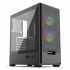 Gabinete Naceb STELLA, Midi-Tower, ATX/Micro-ATX/Mini-ITX, USB 2.0/3.0, sin Fuente, 3 Ventiladores Instalados, Negro