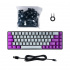 Teclado Gamer Naceb NA-0963G LED RGB 60%, Teclado Mecánico, Óptico, Alámbrico, USB, Multicolor, Inglés   2