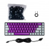 Teclado Gamer Naceb NA-0963M LED RGB 60%, Teclado Mecánico, Óptico, Alámbrico, USB, Multicolor, Inglés   2