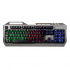 Teclado Gamer Naceb Cyber Steel LED RGB, Alámbrico, USB, Gris, Español  1