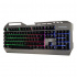 Teclado Gamer Naceb Cyber Steel LED RGB, Alámbrico, USB, Gris, Español  2
