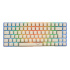 Teclado Gamer Naceb Gray Basilik LED RGB 75%, Teclado Mecánico, Huano Red, Alámbrico, USB, Blanco, Español - Imagen adicional 1