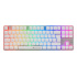 Teclado Gamer Naceb NA-0971 LED RGB TKL, Teclado Mecánico, Huano Red, Alámbrico, USB, Blanco, Español - Imagen adicional 1