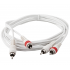 Reloop Cable 2x RCA Macho - 2x RCA Macho, 50cm, Blanco  1